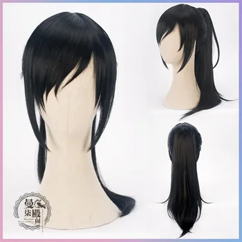 

Dororo Hyakkimaru Cosplay Hair Wig Black Ponytail Clip Osamu Tezuka Anime New Gifts