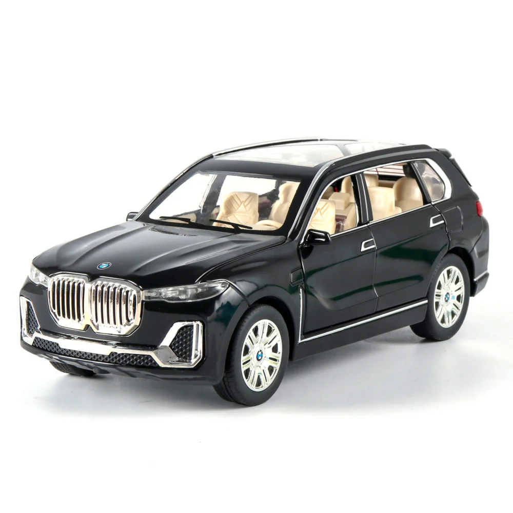 1:24 New X7 Alloy Car Model Metal Diecast SUV Off-road Vehicle Pull Back Toy With Light And Sound for Children Gifts | Игрушки и хобби