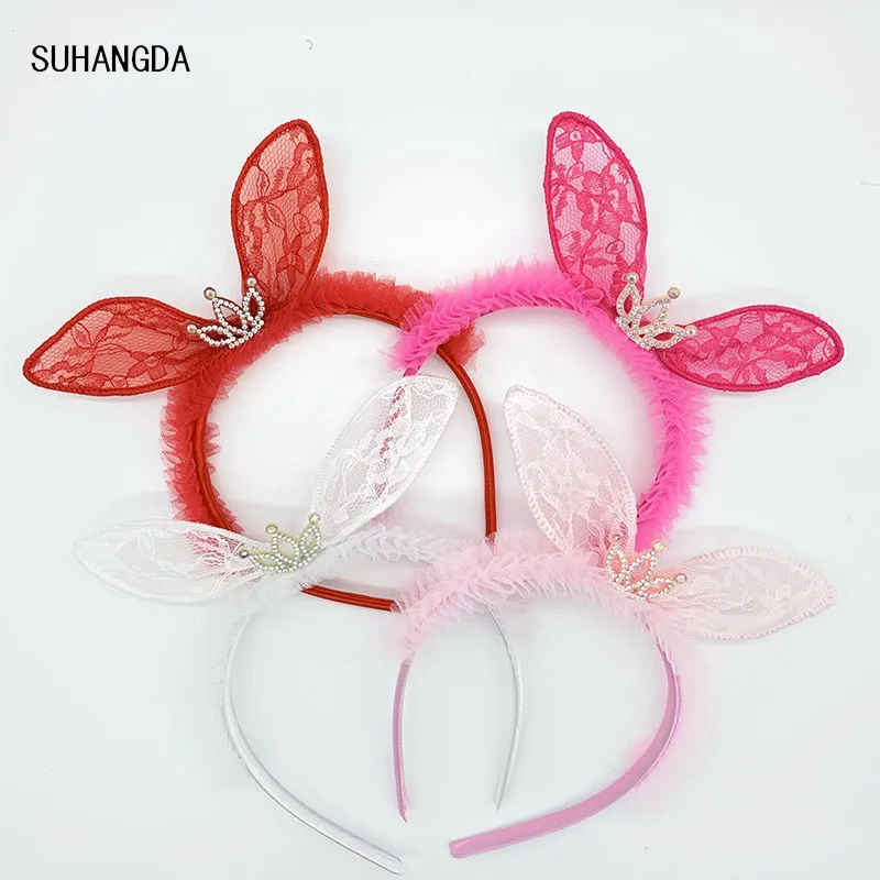 

New cute kids lace Halloween animal ears hair band headband cute girl hair accessories headdress hair band children's party