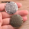  2pcs 37mm Two Color Flower Round Charms Connector Jewelry Making DIY Handmade Craft DIY ► Photo 2/6