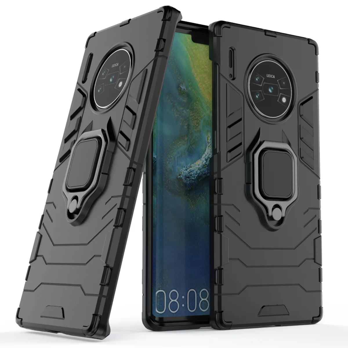 

For Huawei Mate 30 Pro Ring phone case car bracket anti-fall Protect back cover