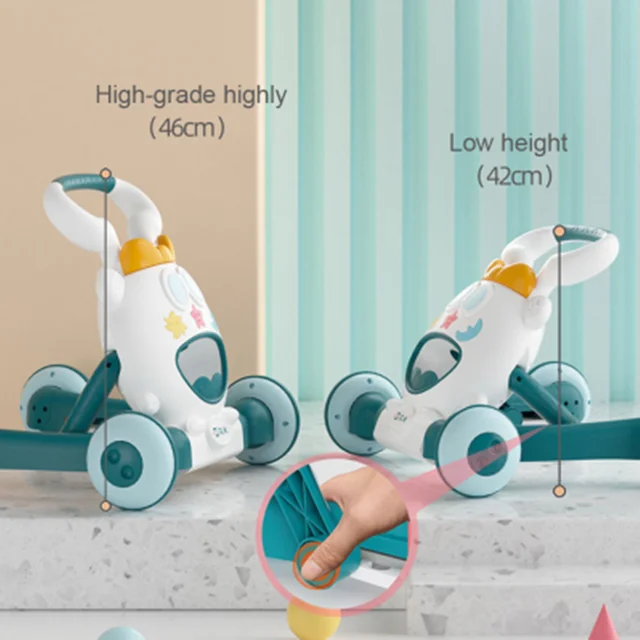 Children Toy Car Baby Walker Trolley Multifunctional Baby Scooter 3 Wheels Children'S Scooter Kids'S Ride-On Toys Baby Tricycle 4