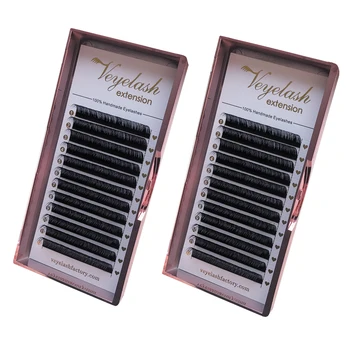 

Individual Eyelashes for Extensions Natural C D DD Curl High Quality 9-16mm Mix Russian Volume Eyelashes Extension Supplies