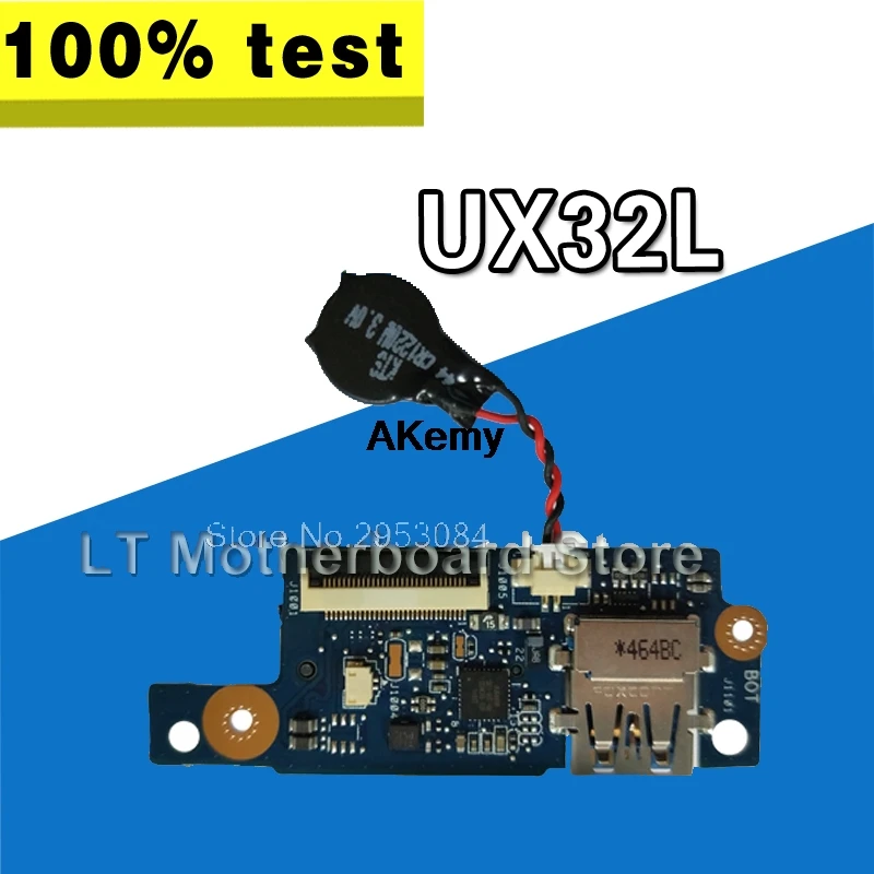 Оригинальный Для For Asus UX32V UX32VD USB SD кардридер плата IO Плата 60-NIOPO1100 ноутбук аудио