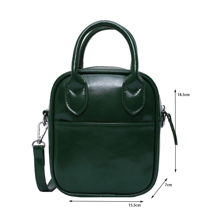 Korean Style Ladies Handbag Quality Pu Leather Retro Shoulder Messenger Bag Shell Designer Fashion Ladies Storage Items Handbag