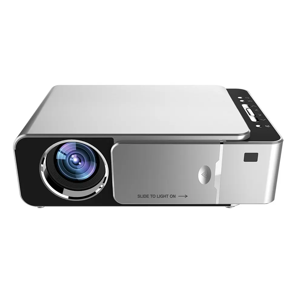 

T6 Portable Hd Projector With On-Screen Function Wifi Mirroring Screen Led Projector 1080P 5000Lm Ss or US