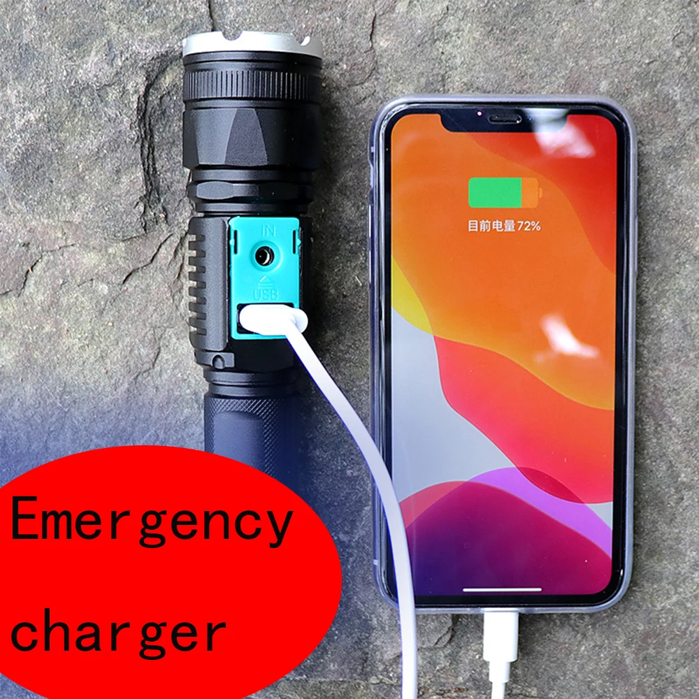 Супер яркий фонарик Многофункциональный usb Перезаряжаемый выдвижной зум пять режимов фонарик с зарядкой функция сокровища