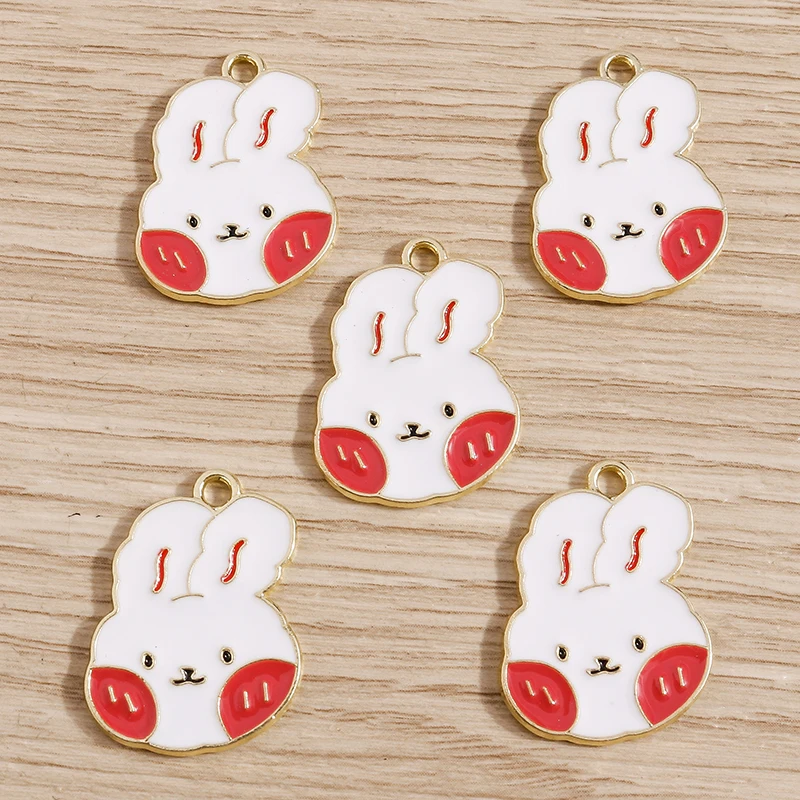 10 Stück 15 x 17 mm Cartoon-Emaille-Hundepfoten-Fußabdruck-Charms für Schmuckherstellung, DIY-Ohrringe, Anhänger, Halsketten, Bastelzubehör – Detail 23