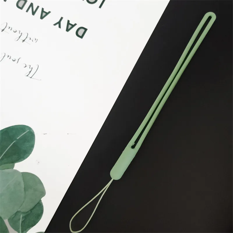 NEW Mobile phone Anti-lost Silicone Elastic Soft Phone Lanyard Key Badge Holder Pass Card Multi-function Lanyard Decoration - Цвет: green