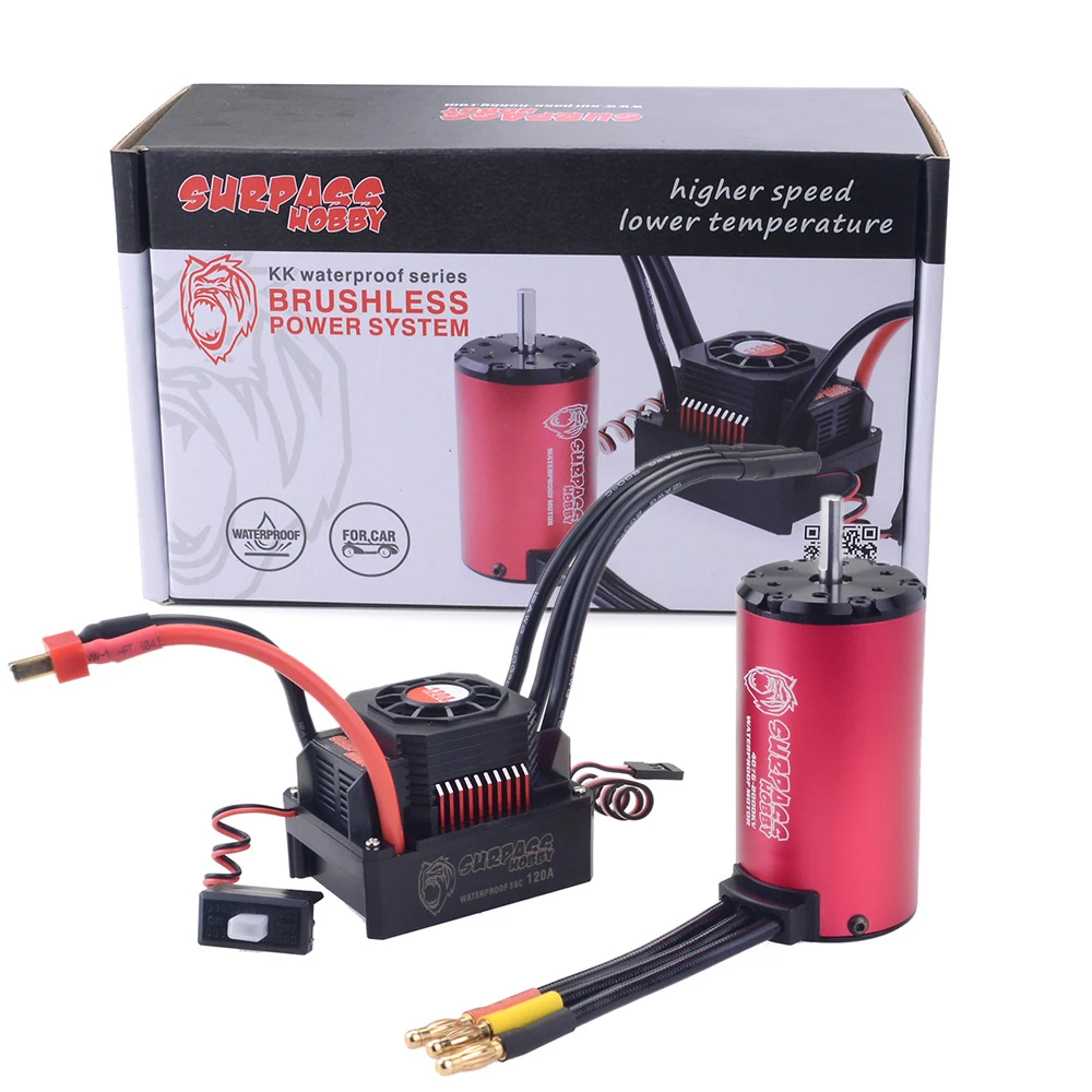 SURPASS HOBBY KK Водонепроницаемый комбо 4076 2000KV 2250KV бесщеточный двигатель W/ 120A 180A ESC для