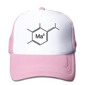 

TSDFCMama Molecule Mesh Baseball Cap Unisex Adjustable Trucker Style Hat Pink
