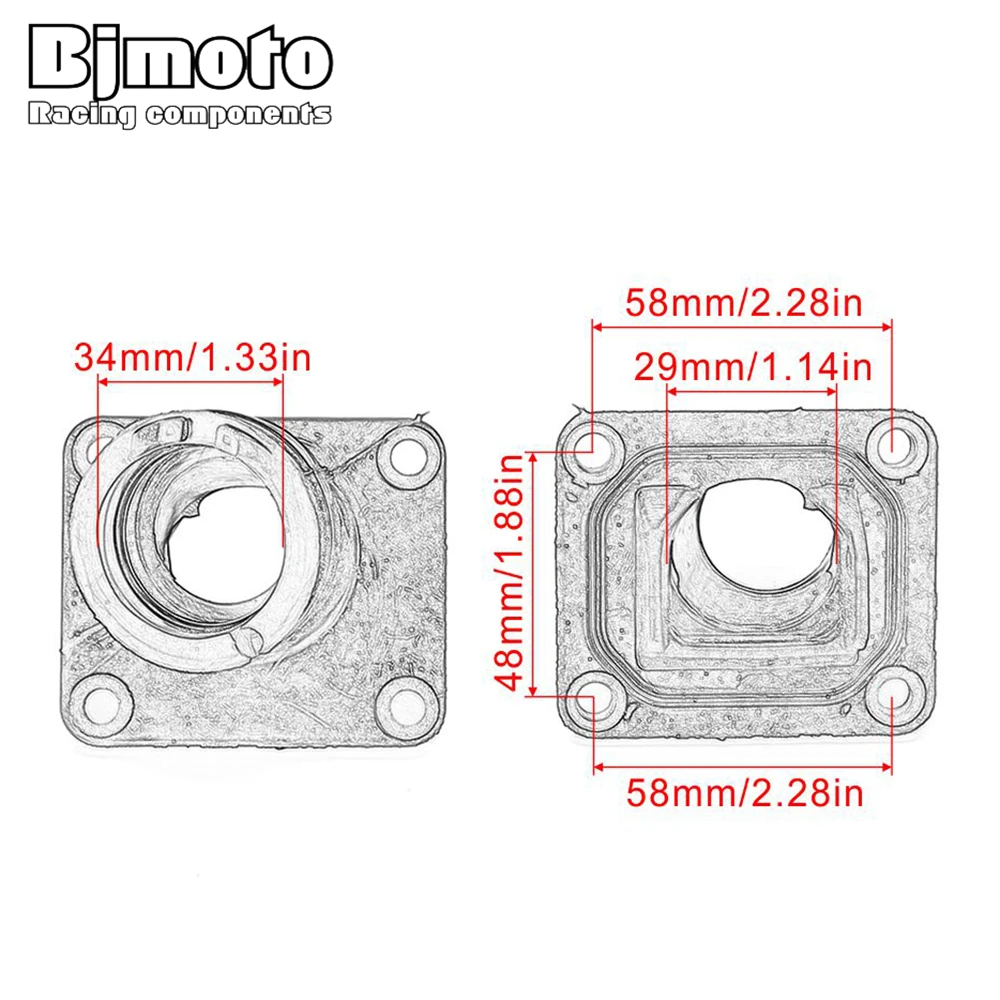 Мотоцикл резиновый переходник впускной трубы для Yamaha YZ125 YZ85 YZ80 YZ 125 YZ 85 YZ 80 зона сопряжения карбюратора впускной коллектор