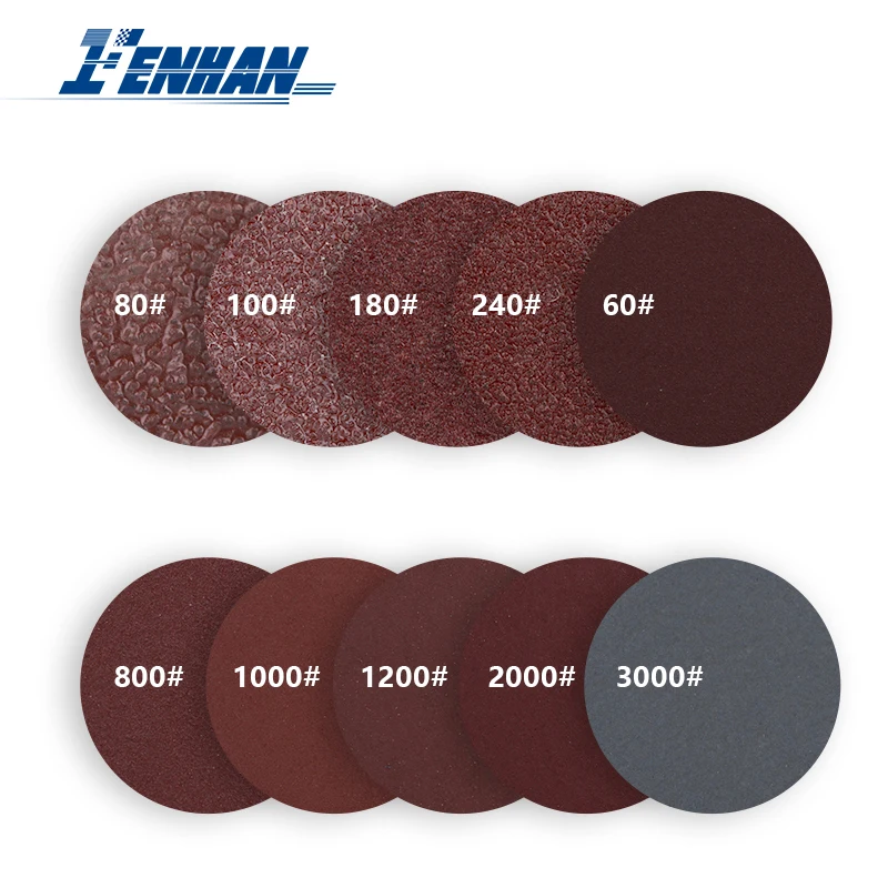 25mm Sanding Discs Pad Kit 10pcs 803000 Grits Flocking Sandpaper Set