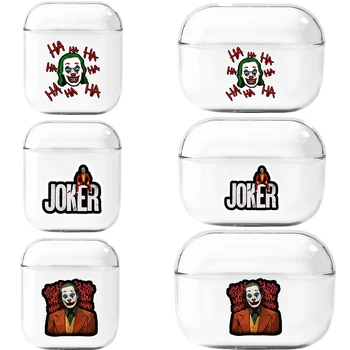 

Cute Cartoon Joker Earphone Case For Apple IPhone Charging Box For AirPods Pro 2 1 Hard Clear Protective Cover funda