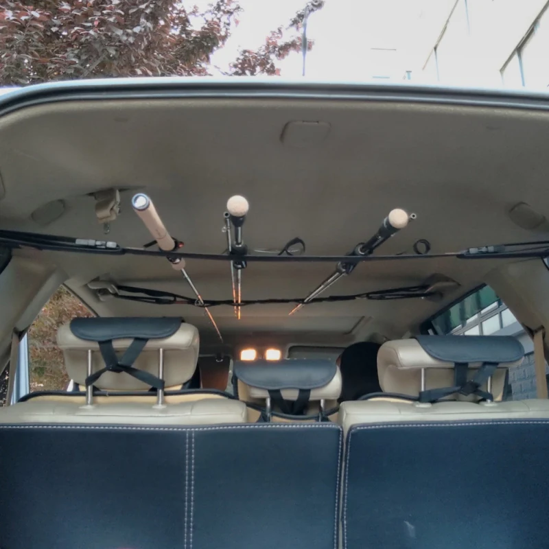 

VRC Fishing Vehicle Rod Carrier Rod Holder Belt Strap With Tie Suspenders Wrap Fishing Tackle Boxes Tools