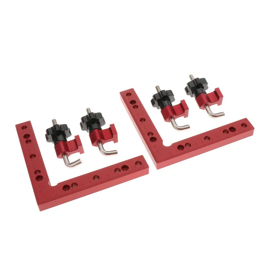

90 Degree Clamping Ruler Aluminium Alloy Measuring Measurement Workshop