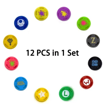 

Stick Grips Caps Nintend Switch NS JoyCon Controller Sticks Cap for Nintend Joy-Con cover 12Pcs Game Analog Silicone Thumb Stick