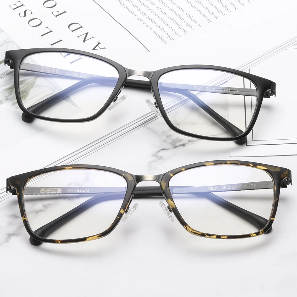 Glasses Unisex Optical Frame Anti Blue Light Lens Vintage Eyeglasses Men Women Myopia Computer Male Eyewear For Female 9931 Blue Light Blocking Glasses Aliexpress