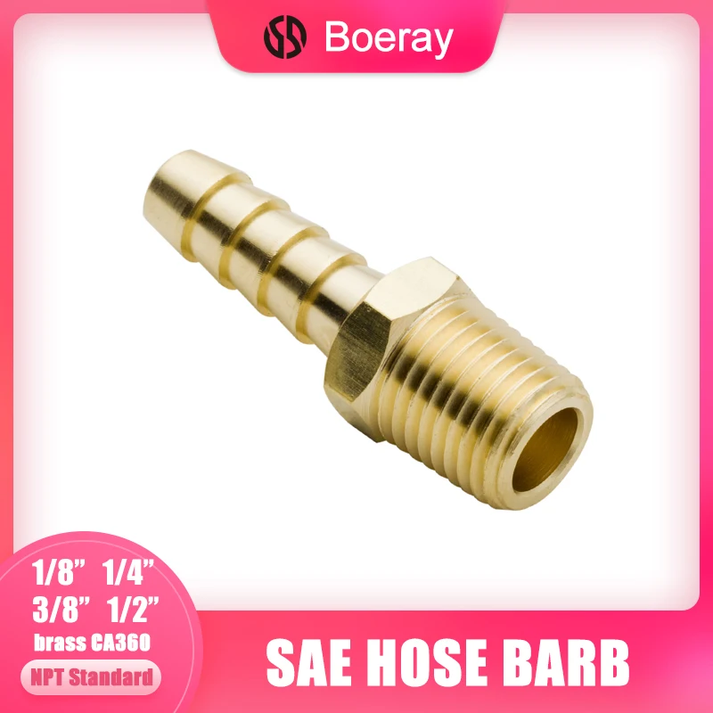 5# NPT Adapter,5pcs Brass Reducing Pipe Fitting NPT Adapter Oil Pipe Connector 