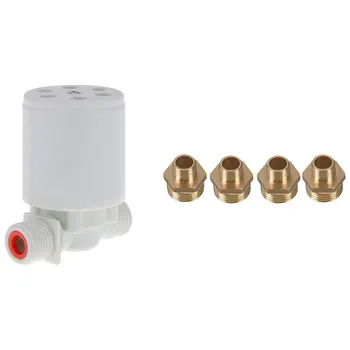 

4Pcs 1/2 Inch BSP to 1/4 Inch BSP Male Thread Brass Pipe Hex Nipple Fitting & 1PC 1/2 Inch Floating Ball Valve