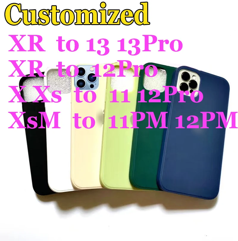DIY 100% Working For iPhone Xr like 13 12/13Pro Xs Max 12Pro max X XS 11/12Pro Customized Square Silicone Case | Мобильные телефоны