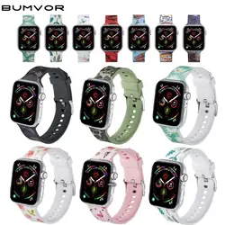 Ремешок для apple watch band correa apple watch 4 3 44 мм 40 мм iwatch band 42 мм 38 мм спортивный силиконовый браслет ремень reloj аксессуары