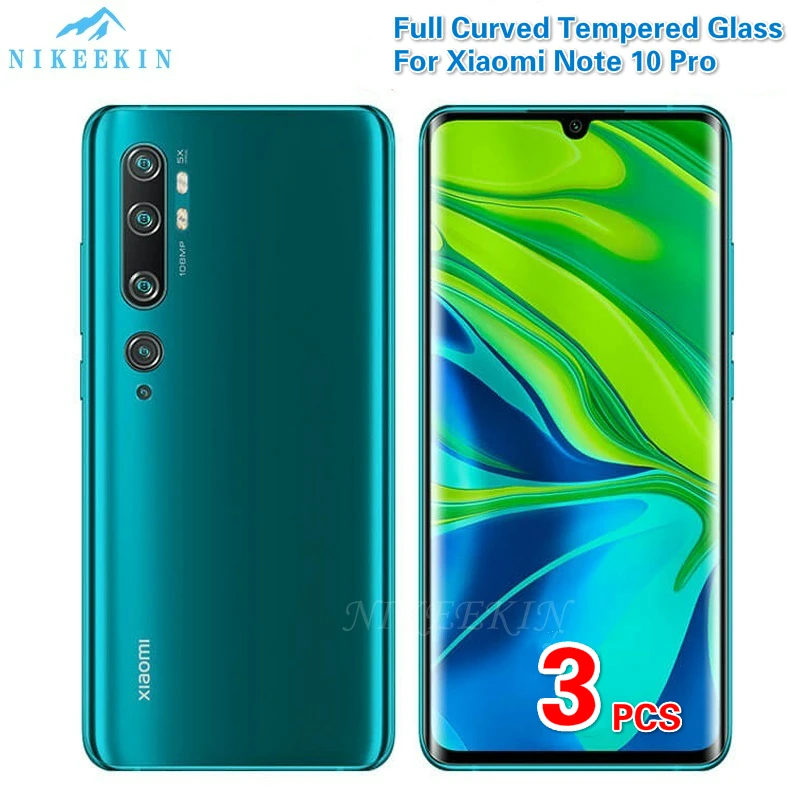 Закаленное стекло с полным покрытием для Xiaomi 10 Pro Mi Note 9 Lite пленка защиты экрана CC9