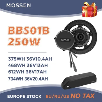 

Bafang Motor BBS01 BBS01B 250W 8fun Electric Bicycle Mid Drive Motor Ebike Conversion Kit with Lithium Battery