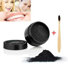 30 г для зубов, отбеливающая пудра для ухода за полостью рта с древесным углем, Мягкая зубная щетка с бамбуковой щетиной, натуральный активированный уголь для зубов, отбеливающая пудра er