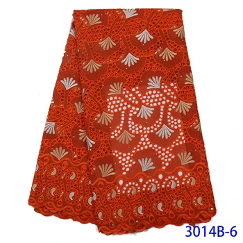 

Latest African Cord Lace Fabric 2019 White Tissu Africain Guipure Nigerian Water Soluble Lace Fabric For Women QF3014B-6