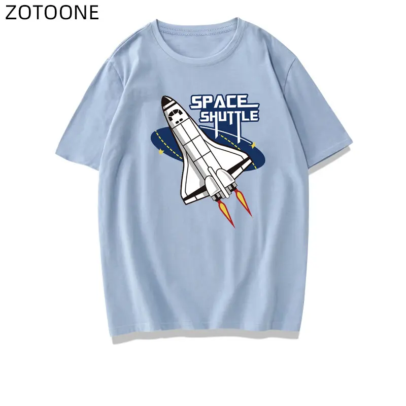 ZOTOONE мультфильм ракета патчи для детей утюжок на космосе наклейка переводки