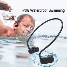 Najnowszy APT-X V31 z przewodnictwem kostnym Bluetooth 5.0 z odtwarzaczem MP3 IPX8 wodoodporny basen odkryty słuchawki sportowe odtwarzacz muzyczny MP3