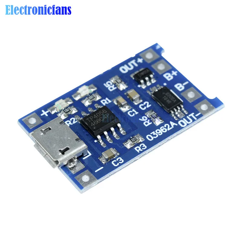 Мини Micro type C USB 5V 1A 18650 TP4056 литиевый модуль зарядного устройства аккумулятора зарядная плата с защитой двойные функции 1A li-ion