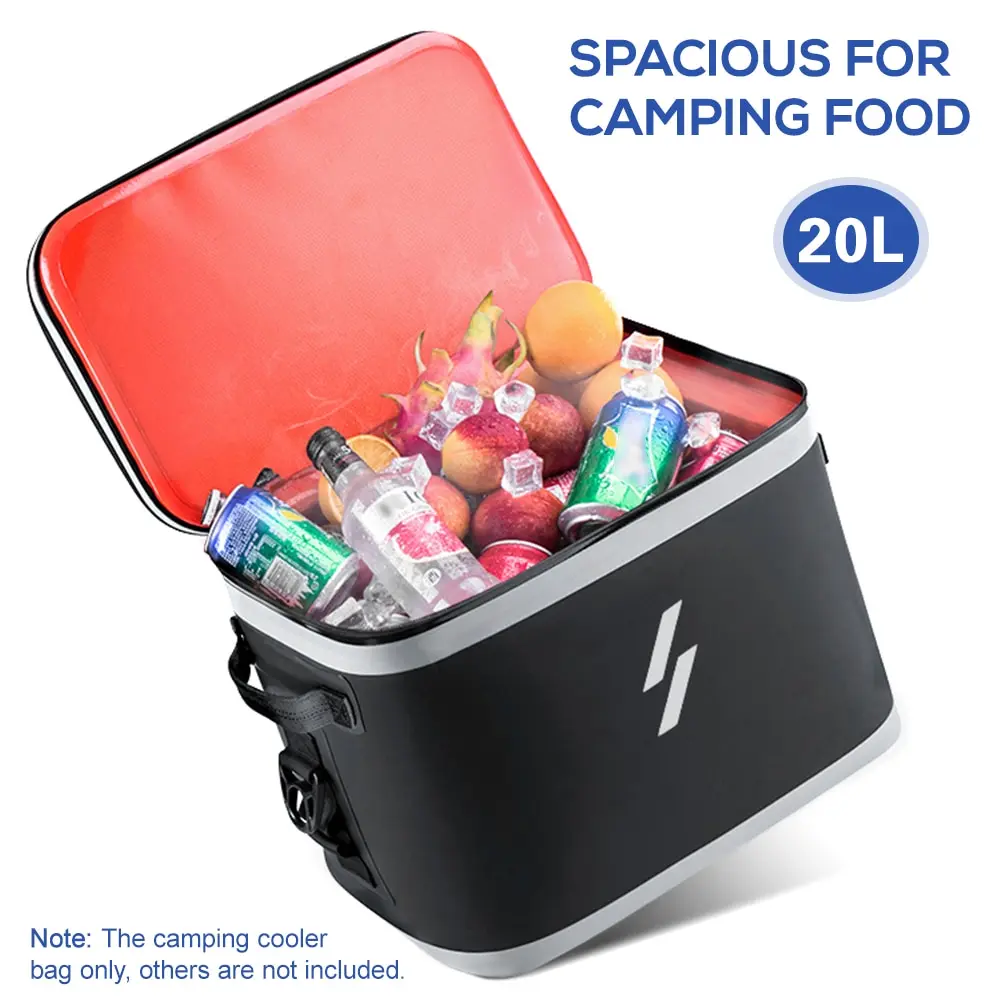 Best Price Cooler Bag 20L Leak-proof Zipper Portable Insulated Cooler for Car Travel Hiking Beach Picnic BBQ Party Picnic Bag