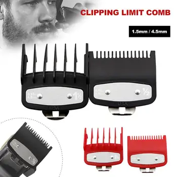 

Electric Clipper Limit Comb 1.5, 4.5mm Two Oil Head Electric Clipper Caliper Hair Clipper Universal Card Sleeve
