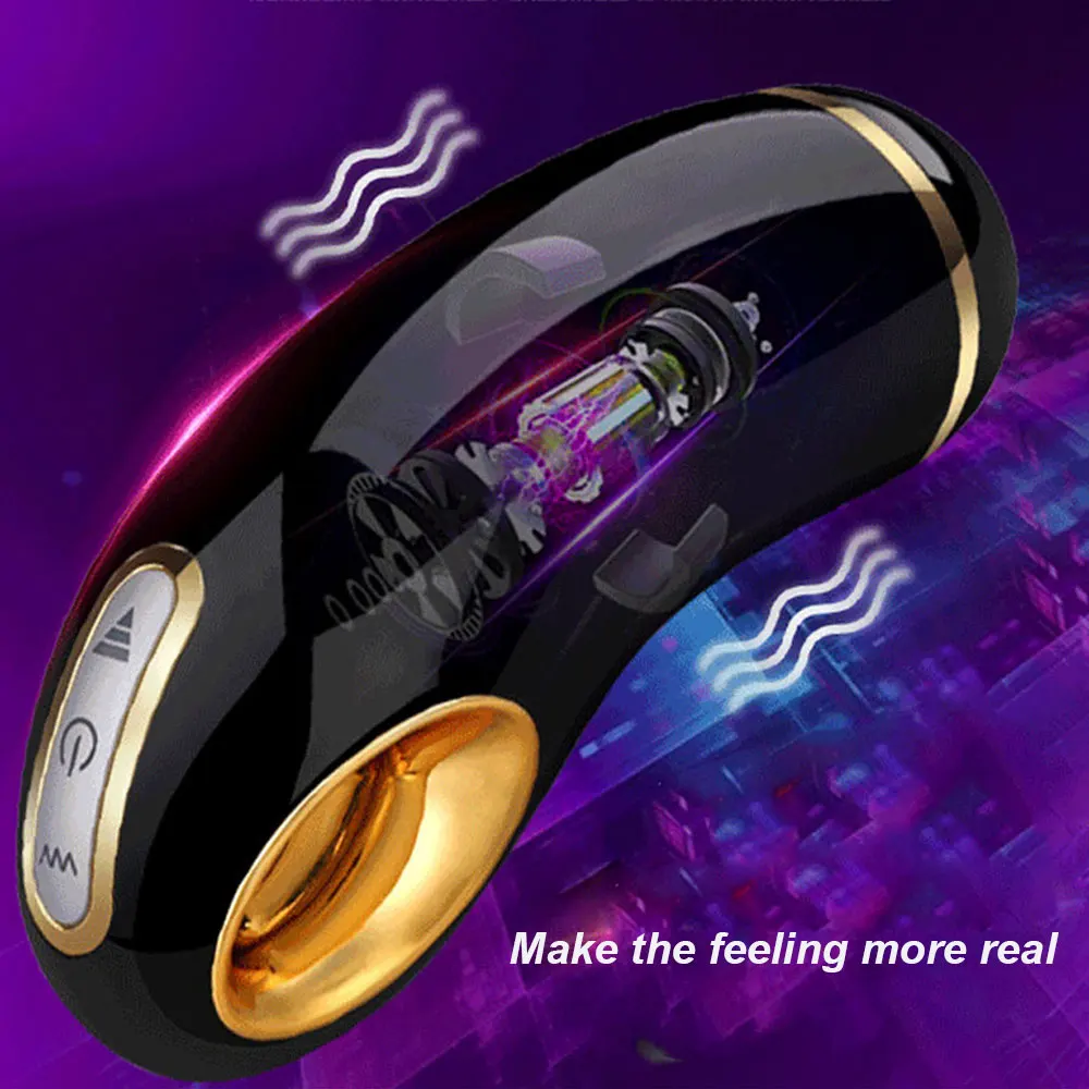Male Masturbator Masturbation Cup Vibrating Suck Machine Pocket Pussy Real vagina  Aircraft Cup Sex Toys Adult Products For Men (7)