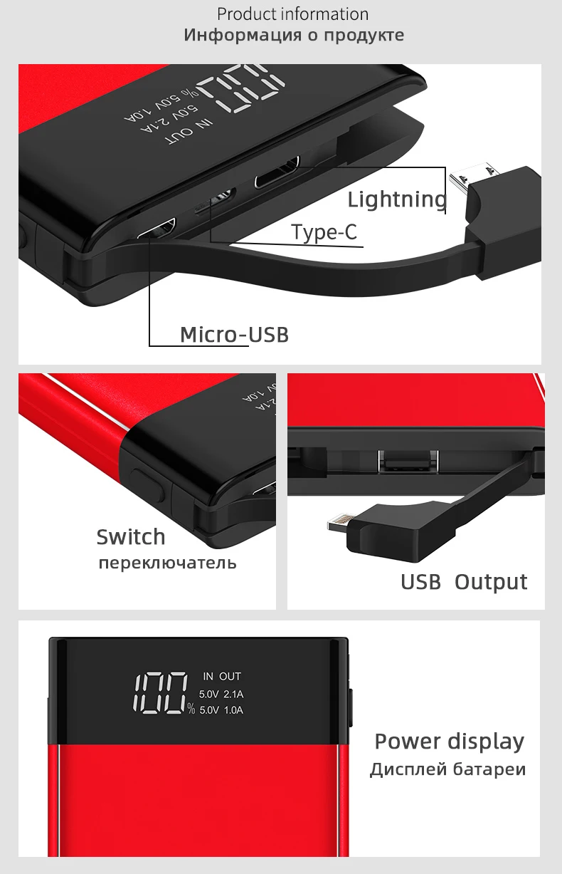 Ultrath power Bank 10000 мАч водонепроницаемый внешний аккумулятор power bank портативное зарядное устройство модный дизайн элегантный вид наивысшего качества