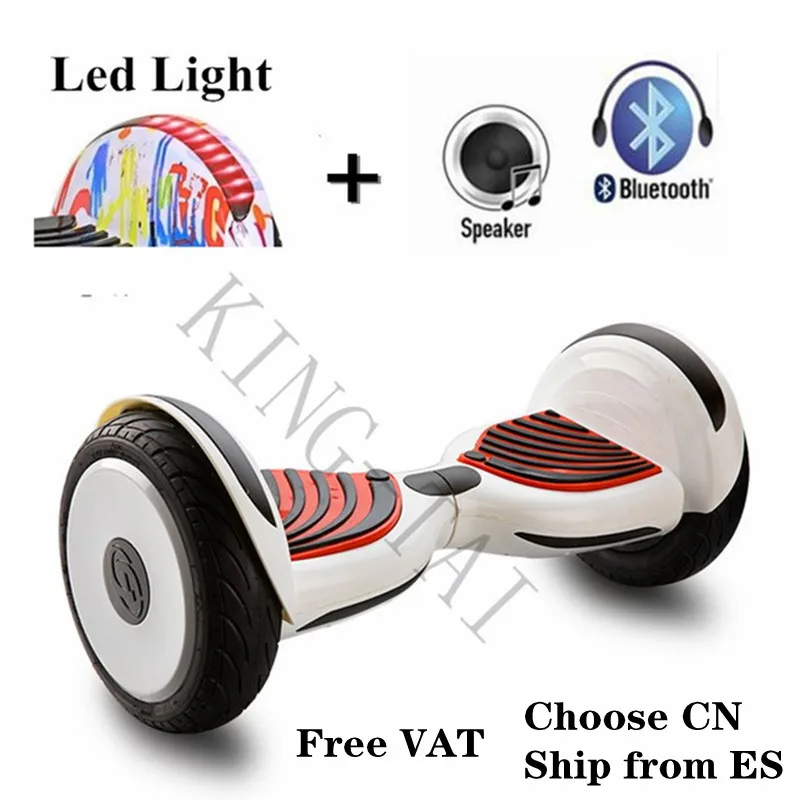 10 inch Electric hoverboard with Led+Bluetooth compatib speaker 700W two  wheels smart self balancing scooter electric skateboard|Self Balance  Scooters| - AliExpress