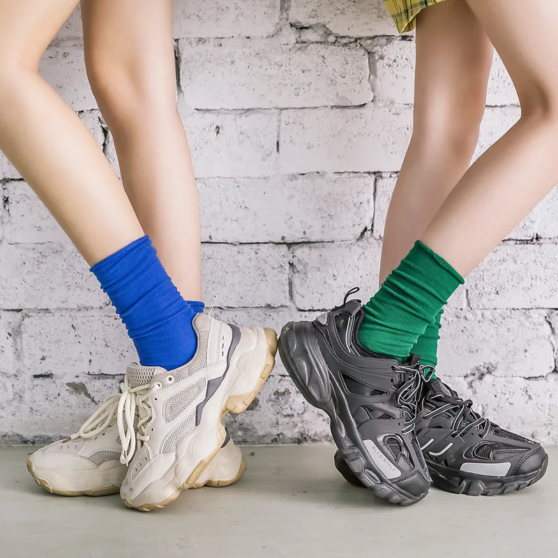 Womens Socks High Quality Women Fashion 2020 Japanese Korean Kawaii Ruffle Socks Cotton Spring Autumn Causal Harajuku Socks