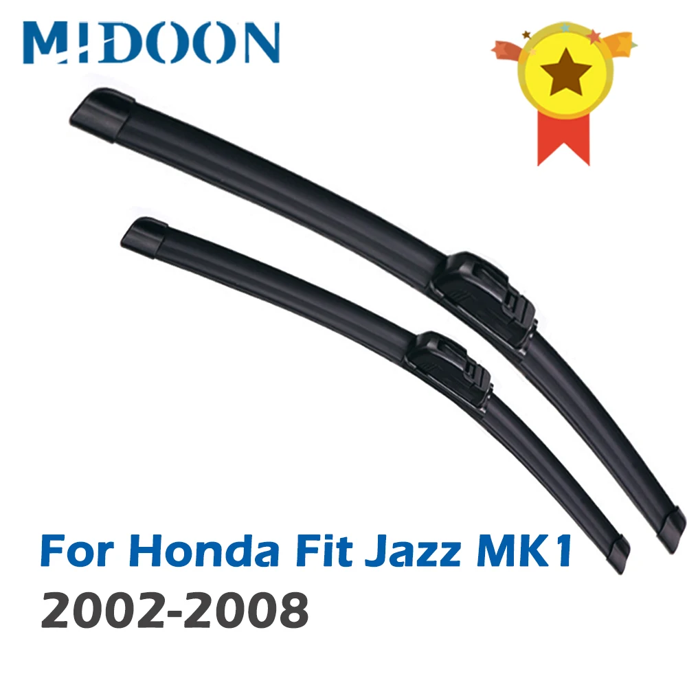 Midoon Wiper Front Wiper Blades For Honda Fit Jazz Mk1 2002 2008