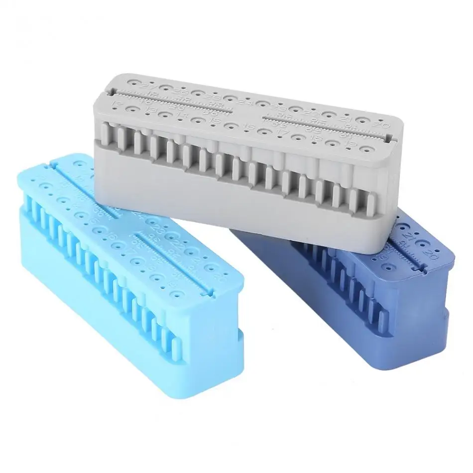 

Plastic Dental Mini Endo Measuring Autoclavable Endodontic Block Files Dentist Instrument Ruler Blue Measuring Table Oral Tools