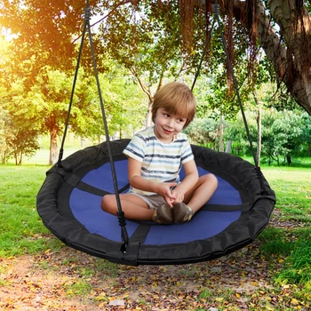 

Waterproof Saucer Web Swing Or Saucer Tree Swing 360 Rotate Adjustable Hanging Ropes For Kids Kids, Adults And Teens