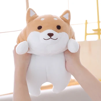 

35/55cm Kawaii Animals Soft Shiba Inu Dog Plush Toy Plump Body Stuffed Doll Pillow for Kids Birthday Gift