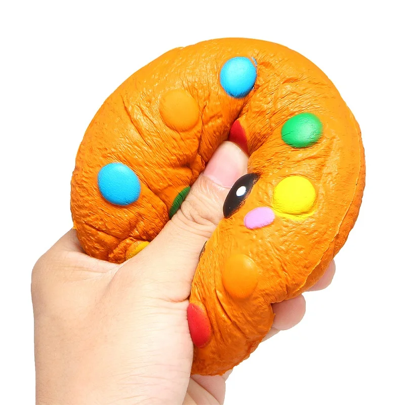 Красочный Jumbo мягкий шоколадный бобы бисквит печенье сквиши Игрушка снятие стресса ароматизированные сквиши медленно поднимающиеся пищевые игрушки