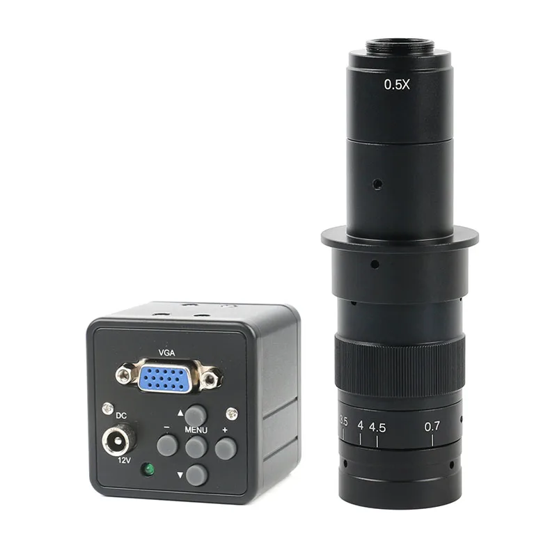 2.0mp 1080P VGA промышленный электронный цифровой микроскоп камера 100X/180X/300X зум C крепление объектива для Пайки PCB ремонт