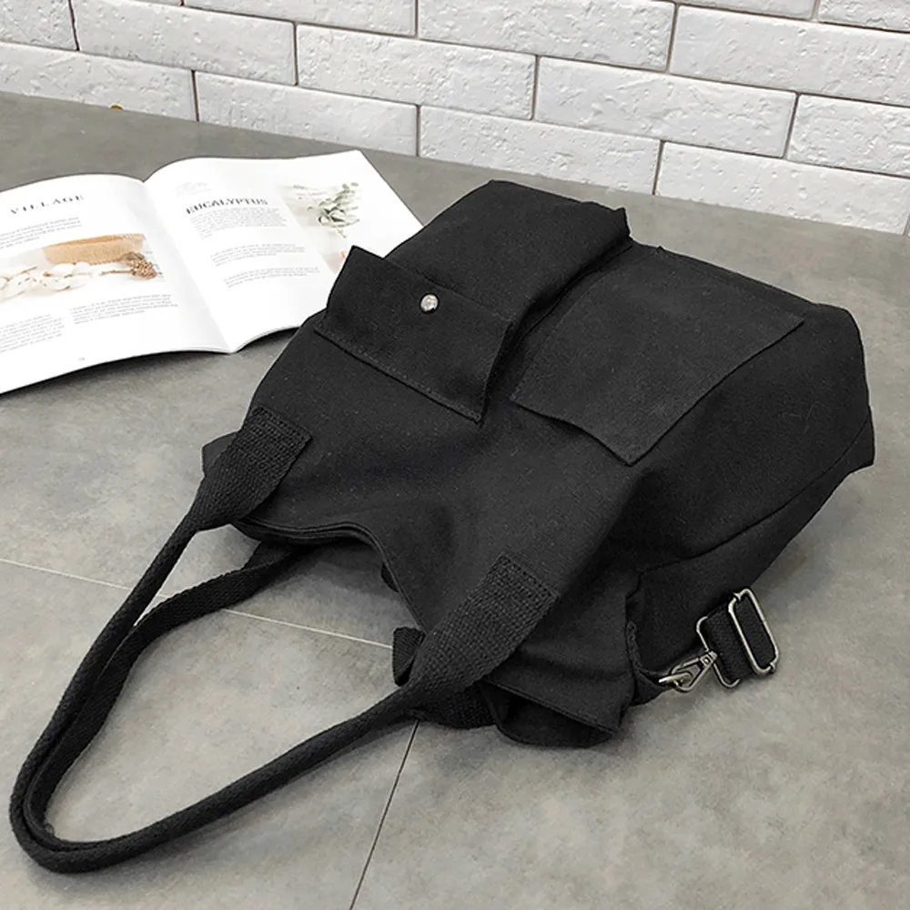 Женские вельветовые холщовые сумки через плечо, Женская Эко сумка с застежкой, сумка-тоут, многоразовая складная сумка для покупок, сумка с хлопковой подкладкой# YJ