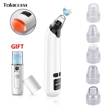 

(With box) Blackhead Remover Electric USB Rechargeable Blackhed Vacuum Suction Nose T Zone Deep Cleansing Machine Pore Cleaner