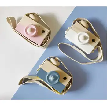 

Cute Nordic Hanging Wooden Camera Toys Kids Toy Gift Kids Room Decor Furnishing Articles Wooden Toys For Kid