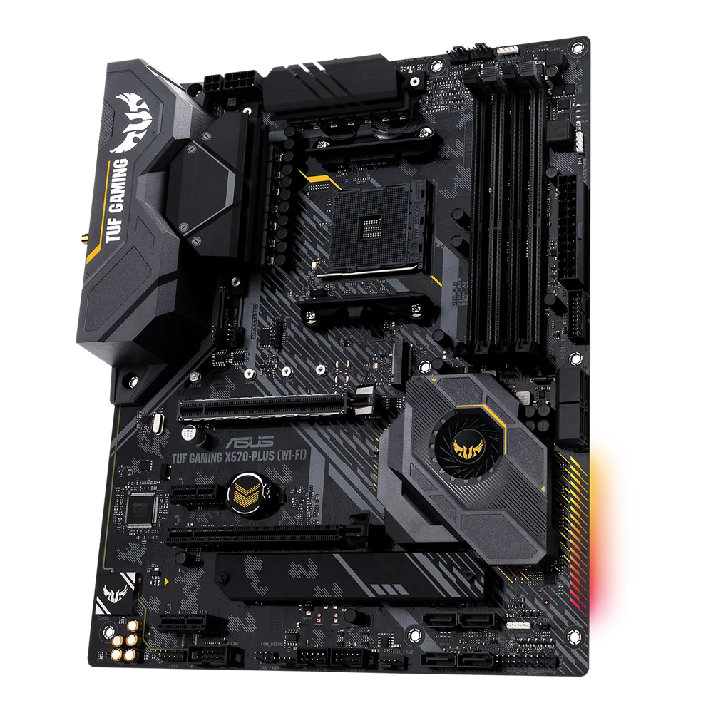 best motherboard for pc Asus TUF GAMING X570-PLUS WI-FI Motherboard Socket AM4 DDR4 128GB For Ryzen 5 2600E 9 3900X cpus USB 3.2 M.2 AMD X570 Placa-mãe best motherboard for home pc
