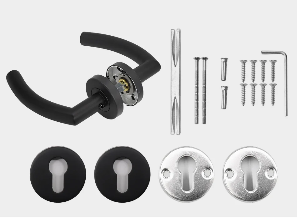 LH1007-Black-Color-Stainless-Steel-Half-Dummy-Door-Knob-For-Interior-Door-Lever-Brushed-Nickel-Door-Handle_14